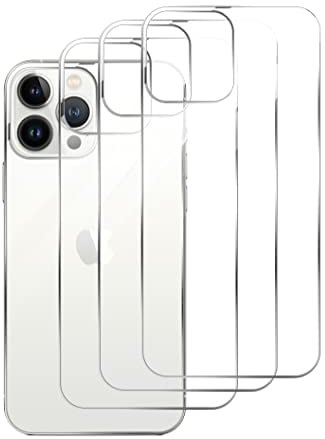 GIOPUEY[3 Stück Rückseite Folie Kompatibel mit iPhone 14 Pro Max, iPhone 14 Pro Max Rückseite Schutzfolie, Gehärtetes Glas, Hohe Transparenz, Kratzfest, rutschfest - transparent