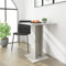 WIFESE 60 x 60 x 75 cm, mesa de bistró, mesa de cocina, mesa pequeña, mesa alta pequeña, mesa de bar, cocina, isla de cocina, pequeña mesa de comedor, mesa de pared, muebles industriales, color gris