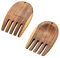 Muso Wood Akazien-Salathände, Holz-Salatzange zum Servieren von Salatmischungen, Set zum Servieren von Salat Obst auf Ihrer Küchentheke, 13 x 9,2 x 1 cm, ein Paar