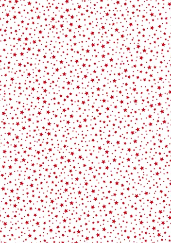 Motivkarton Mini-Sterne, 50 x 70 cm Rot