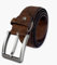 Assisi Style Brauner veganer Gürtel für Herren, robuster Kork-Kunstledergürtel, 38 mm breit, stilvolle vegane Geschenke für Männer, braun, 30-32 waist