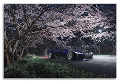 JUNNA JDM Sportauto-Poster für Lexus LC 500 Rennwagen, dekoratives Gemälde, Leinwand, Wand- und Kunstbild, Familienzimmer, Dekoration, 30 x 45 cm