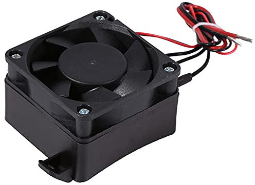 YUMILI Chauffage d'air de ventilateur de voiture PTC, 100W 12V Mini chauffage d'air Isolation à température constante Élément chauffant à thermistance PTC avec ventilateur