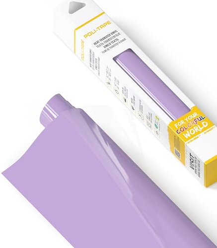 POLI-FLEX® TURBO® - Transferfolie für Textilien - Flexfolie zum Aufbügeln, Plotterfolie für DIY Shirts, Violett matt, 30,5 cm x 122 cm