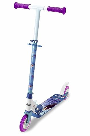 Smoby - Frozen - 2-rädriger Roller für Kinder - Klappbar - Höhenverstellbarer Lenker - Lautlose Rollen und Bremse