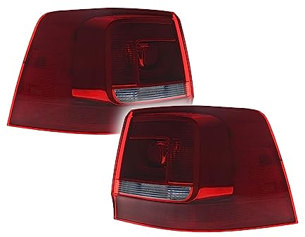 DEPO Set Heckleuchte Rücklicht Rückleuchte Außen P21W Set Satz Hinten Links/Rechts Kompatibel mit VW Sharan 7N 10-> 441-19B7L-Ue