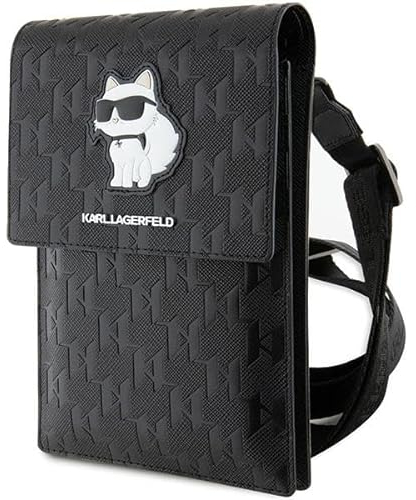 KARL LAGERFELD Tasche KLWBSAKHPCK Schwarz Saffiano Monogram Choupette