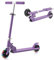 COSTWAY Patinete para Niños, Patinete con 2 Ruedas Intermitentesφ110 mm, Manillar Ajustable y Sistema de Freno Trasero, Scooter LED para Niños Más de 3 Años, 50 kg (Violeta)
