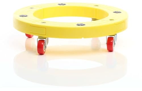 Wiltec Transportroller 136 kg 405 mm, rund, Möbelroller, Rollbrett mit 4 Lenkrollen, Möbelhund als Umzugshilfe