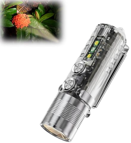 RovyVon Lampe de poche A28 Generation 2 - 11 réglages - 1 000 lumens - Rechargeable - Lumière blanche / noire / blanche - Pour camping, randonnée, usage quotidien, urgence - Blanc chaud 5 000 K