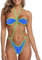 SHERRYLO Micro Bikini Extreme Slingshot Maillot de bain Slutty Sexy Sling Bikinis Gstring Lingerie Exotique Slingshots Microkini, 23016-bleu vert, Taille Unique
