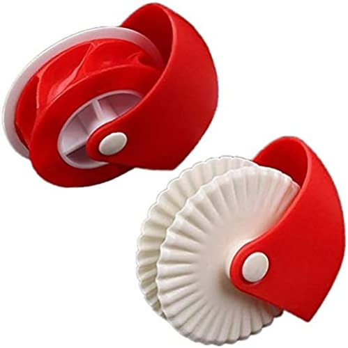 ARKEM- Pastry Wheel Decorator and Cutter Beautiful Pie Crust, Plastic Pastry Pie Decoration Cutter Wheel Roller, Lattice Cutter Pastry Tool for Beautiful Pie Crust or Ravioli Pasta
