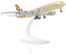 QIYUMOKE 1/300 Metallflugzeugmodell für Etihad A380 für Airbus A380 Modellflugzeug mit Ständer (7.5 Zoll lang) Ausstellungsdekoration für Luftfahrtbegeisterte.
