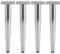 SZLXJMFL Tischbeine Eisen, 4 Stück DIY Tischfüße SilberSilber Höhe: 10-72cm Couchtisch/TV Tisch/Schreibtische/Kommode/Nachttisch Beine Möbelfüße Eisen Galvanikfläche Oberflächenbehandlung-60cm/23.6in