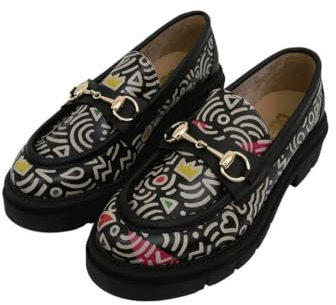 DOGO Damen Cindy Loafer, Mehrfarbig, 38 EU