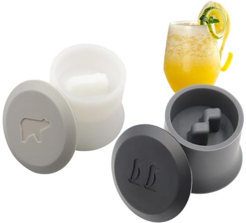Pinguin-Eiswürfelformen - -Silikon-Cocktail-Eisformen im Eisbergs-Design,Lustige Eisformen, wiederverwendbares Kühlschrankzubehör für Getränke, Cocktails, Chillen