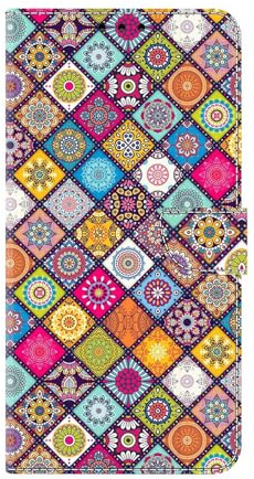 Bnvdfre Handyhülle für Samsung Galaxy A52/A52S 5G Hülle PU Leder Klapphülle Magnet Stoßfeste Kartenfach Klappbar Schutzhülle Silikon Case Cover mit Muster Motiv Flip Handytasche - Blumenleder