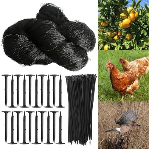 Vogelschutznetz Vogelnetze Vogelschutznetz 10x10m Netz für Hühnergehege Vogelnetz für Balkon Teichnetz Taubennetz Schutznetz für Obstbäume Garten
