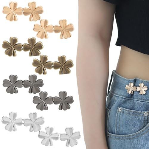 GXGM Tendeur de Taille de Pantalon, Boutons de Jeans, 8 paires