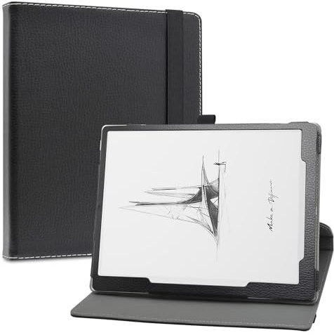 LiuShan pour BOOX Go 10.3,Slim PU Cuir Etui et Pliable Stand Folio Coque Couverture pour BOOX Go 10.3 ePapier Tablette 10.3 inch, Noir