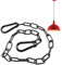 cadena de acero negro, 0,6 m, Cadenas de acero inoxidable, cadena de eslabones con mosquetón, cadena de acero inoxidable, cadena de acero inoxidable, cadena de acero inoxidable para puertas de vallas