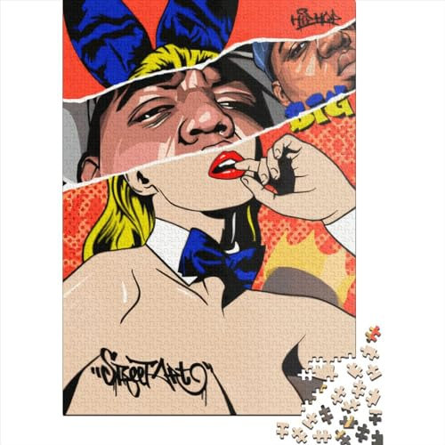 Großes Pop-Art-Puzzle mit 1500 Teilen, Puzzle für Erwachsene, Puzzle, einzigartiges, schwieriges und herausforderndes Puzzle, Spielspielzeug, Geschenk, 1500 Teile (85 x 57 cm)