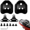 LPZMPZ Kompatibel mit Shimano SPD Plattenadapter SM-SH41 Fahrrad Schuh Cleats für Rennrad MTB Pedale 3 Loch Platten Fahrradpedal Adapter Stollen Konverter