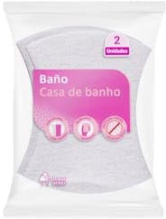 Estropajo baño Bosque Verde Fibra Blanca Paquete 2 ud. Pack 2
