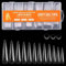 UUNEYX 240Pcs Stiletto Soft Gel Nail Tips, Long Stiletto Nails, Full Cover Acrylic Fake Nails Clear False Nail Extension for Beginner and Professional Home Salon DIY