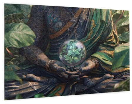 Zen Puzzle 2000 Teile Erwachsene Puzzle Landschaft Muster Design mit Geschenkbox-Verpackung als Geschenk für Frauen, Anspruchsvolle Familienaktivität für Anfänger, Zimmer Deko 99 x 70 cm -1181y
