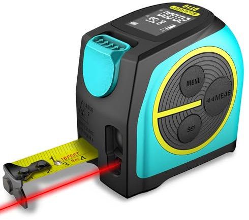 2-in-1 Digital Laser tape Laser distance meter DT10 laser rangefinder Measuring Digital Laser Tape Measure(60m)