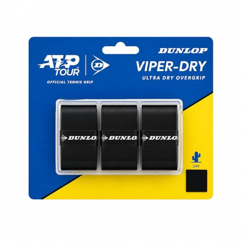 Dunlop Viper Dry Griffband – Offizielles Tennis Overgrip der ATP Tour