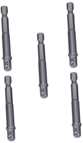 BAZEITFLOW 5 Piezas De Manguito De Mango Hexagonal Manguito De Zócalo Universal De Biela Barra De Extensión Plateada