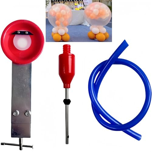 Ballonfüllmaschine mit Füller und Expander - Einfach zu Bedienende Lösung für Müheloses Aufblasen von Ballons, Ideal für Dekoration und Ballonkunst auf Hochzeiten und Geburtstagen