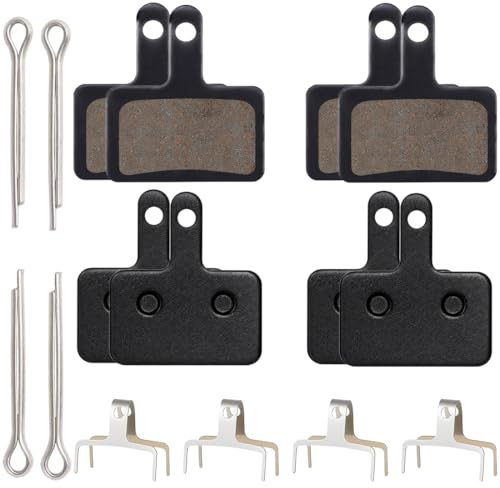 EJRUP 4 Paia di Pastiglie per Freni per Bicicletta,Monopattino ed Ebike,Sostituzione per Mountain MTB Ebike,Freni a Disco,Pastiglie Freni Bici Elettrica,per B01s TRP Tektro Deore,Nero
