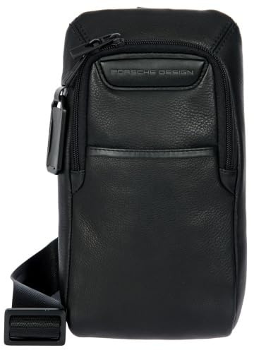 Porsche Design Roadster Leather Evo Crossbody, Schwarz