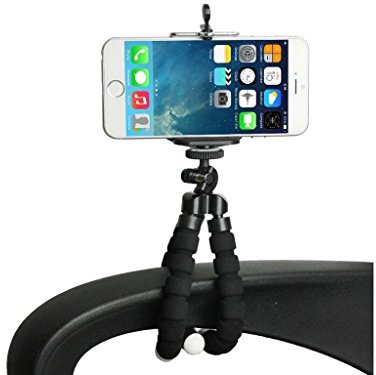 TigerZilla Mini Black Tripod Stand Grip Mobile Phone Holder Mount Smartphone Camera Gorilla Octopus Flexible Legs Pod