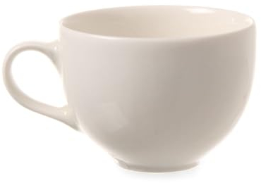HENDI Tazzina da cappuccino, per HENDI Piattino 780206, angoli robusti e smalto di qualitá, adatto a microonde e lavastoviglie, 250ml, porcellana bianca