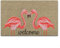 Shinewe Paillasson personnalisé avec flamants roses pour intérieur/extérieur, salon, cuisine, décoration d'intérieur, 45 x 75 cm