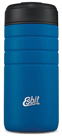 Esbit Thermobecher Majoris - Edelstahl Isolierbecher 450 ml in Blau - Klick-Verschluss - für heiße und kalte Getränke