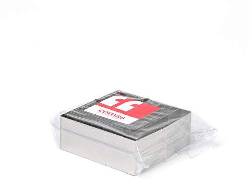 Comas Küchenform-Set zum Garnieren Eckig, 6-TLG., Garnier-Ringe, Edelstahl, 6/7/8/10/12 cm, 7450