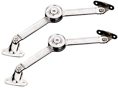 Deckel Klappenhalter YUIP 2 StückTiberham Klappenhalter Klappenbeschlag Klappenstütze Lift Up Stay-Puffer Dämpfer Soft Close für Küche für Küche Schranktüren Schrank