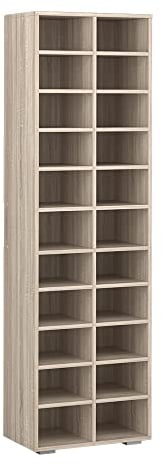 Vicco Schuhschrank Paris, Garderobenständer, Sonoma, 52.4 x 183 cm 22 Fächer