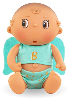 Corolle 9000500030 - Beedibies Gaspard Aqua, Schutzengel aus Vollvinyl, kann Daumenlutschen, Vanilleduft, 20cm, ab 3 Jahren
