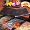 BBQ Mesh Grill Bags | Set of 2 Reusable Non-Stick Mesh Grilling Bags for Gas, Charcoal, Electric Grills & Smokers | Heat Resistant Barbecue Pouches with Silicone Brush by KitchenRaku