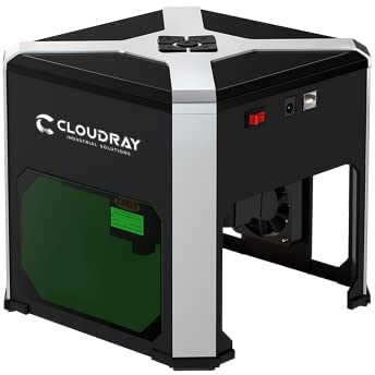 Cloudray K6 Mini Laser Engraver kleiner Laser gravierer 3000 mW 80x80mm Unterstützung für PC/Telefonsystem tragbarer Desktop-Lasergravierer Becher Leder Glas Acryl Holz für DIY Kunstkennzeichnung