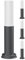 ledscom.de 4 Stück Pollerleuchte PORU, Glas, für außen, anthrazit, rund, 37,5cm, inkl. E27 Lampe, 471lm, extra-warmweiß