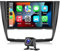 CAMECHO 2+64G Android 13 Carplay Android Auto Autoradio mit HiFi Sound für BMW 1 Series E81 E82 E87 E88 2008-2012, HD 9'' 2.5D Touchscreen mit GPS WiFi BT USB FM RDS Radio+AHD Rückfahrkamera(Auto AC)