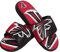 FOCO Atlanta Falcons NFL Colorblock Big Logo Gel Slide Black red Badelatschen Hausschuhe - M