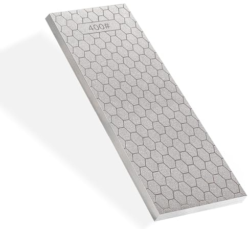Diamant-Schleifstein, 2-seitige Körnung, Diamant-Schärfer | 18 x 6 x 0,79 cm, aus hochwertigem Diamant-Schleifmittel. Geeignet für Küchen-, Koch- und Schnitzmesser sowie anderes Besteck